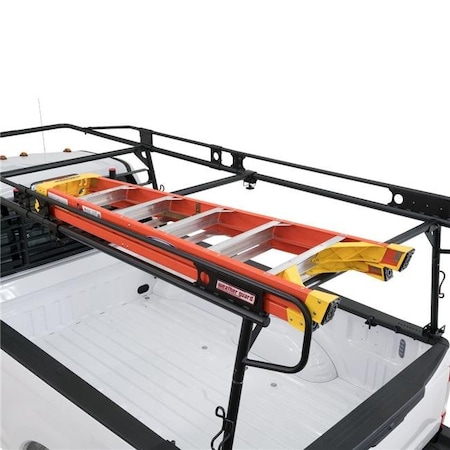 Weather Guard Weatherguard W51-12905201 FS Accessory Cross Member with Ladder Rack Bar - Matte Black W51-12905201